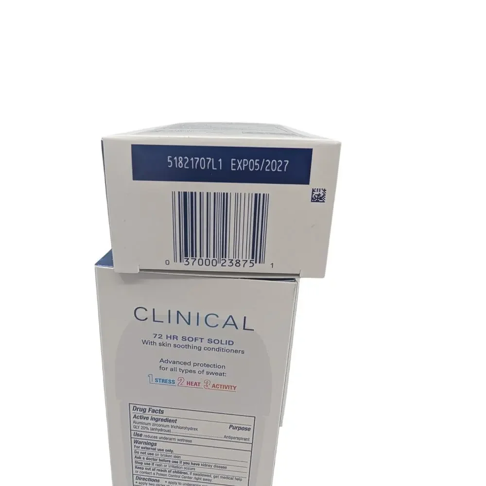 (2) Secret Antiperspirant Deodorant Clinical Strength 72Hr Waterproof Soft Solid